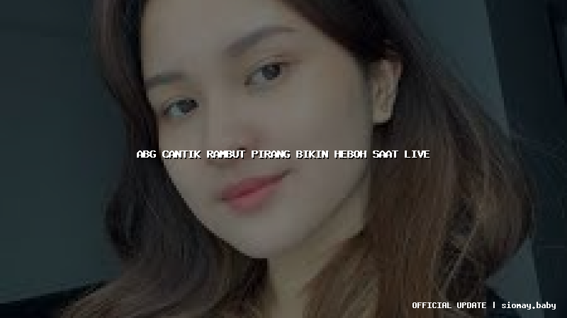 abg cantik rambut pirang bikin heboh saat live