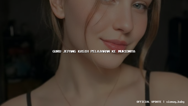 guru jepang kasih pelajaran ke muridnya