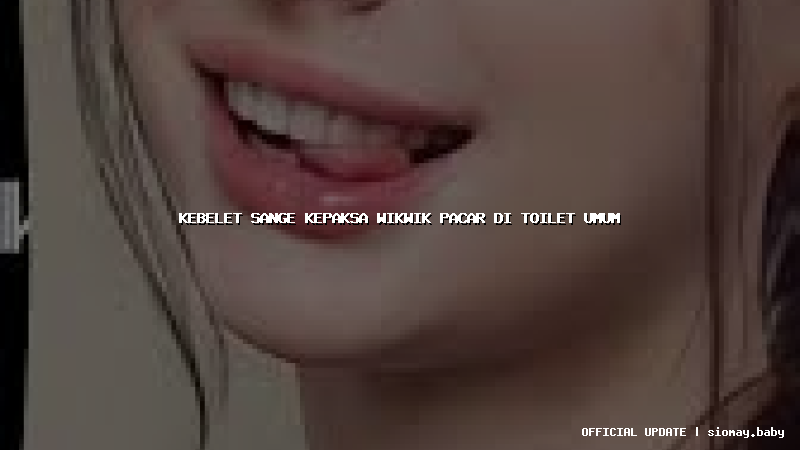 kebelet sange kepaksa wikwik pacar di toilet umum